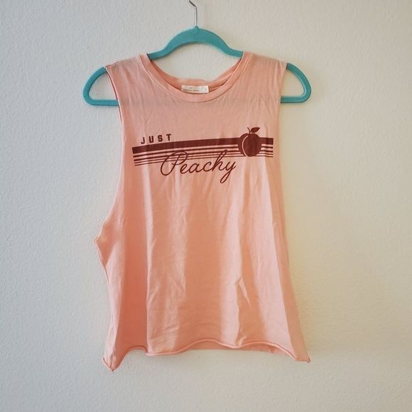 Just peachy raw edge mussel tank - Picture 1 of 12